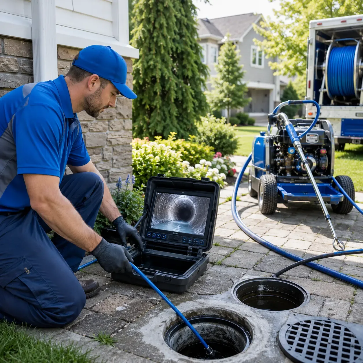 Outdoor drain cleaning professionals serving Hallowell, ME