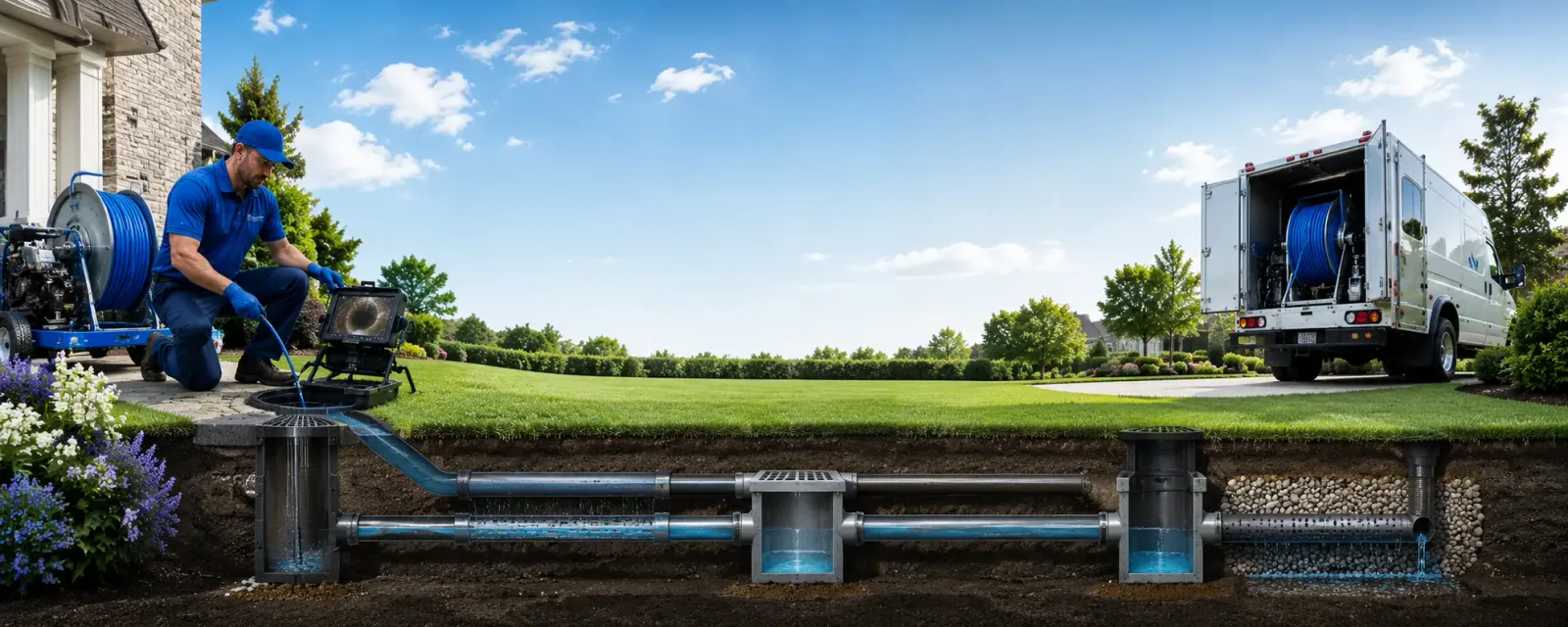 Outdoor drain cleaning information for Hallowell, ME